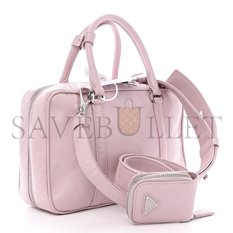 PRADA MEDIUM NAPPA LEATHER TOP HANDLE BAG 1BB092 (24*15.5*7cm) 